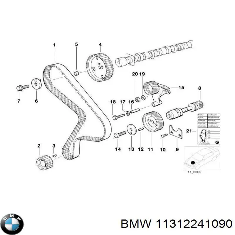 Tensor de la correa de distribución BMW 11312241090 precio, desde 47,98 EUR