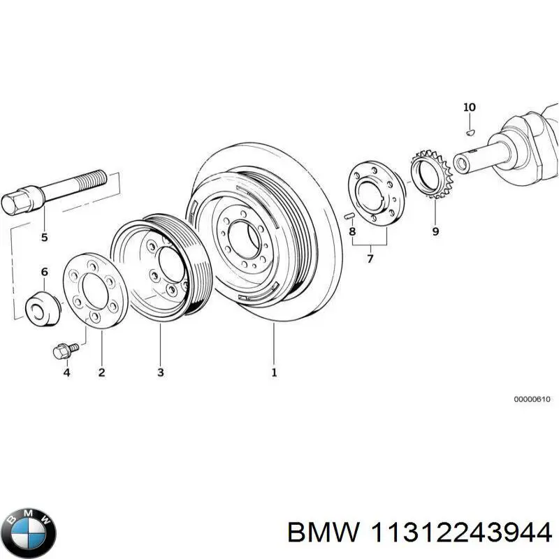11312243944 BMW zapata cadena de distribuicion
