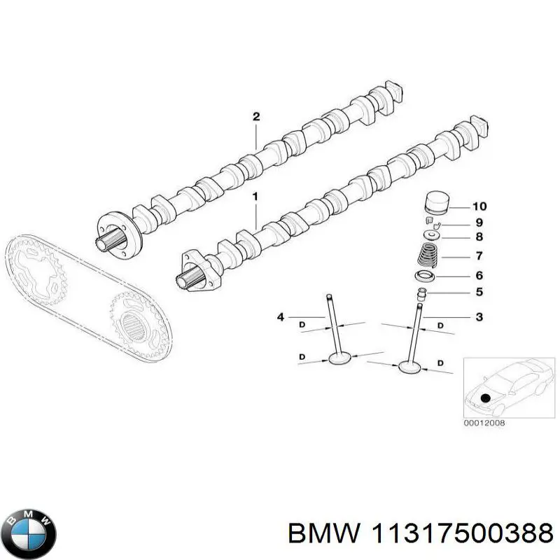 Árboles de levas BMW 11317500388 precio, desde 969,17 EUR