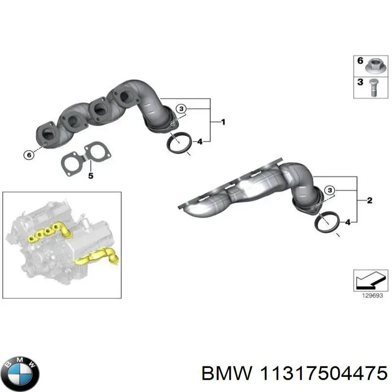 Guía superior izquierda de la cadena de distribución de la culata BMW 11317504475 precio, desde 26,98 EUR
