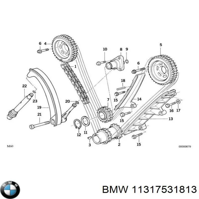 Tensor de cadena de distribución BMW 11317531813 precio, desde 32,34 EUR