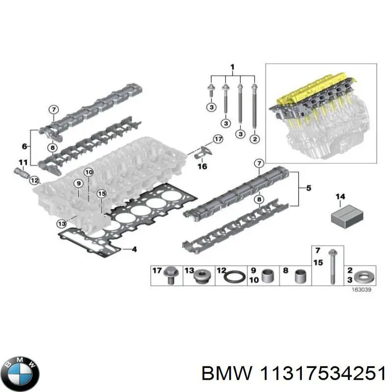 Comprar 11317534251 BMW Junta del tensor de la cadena de distribución