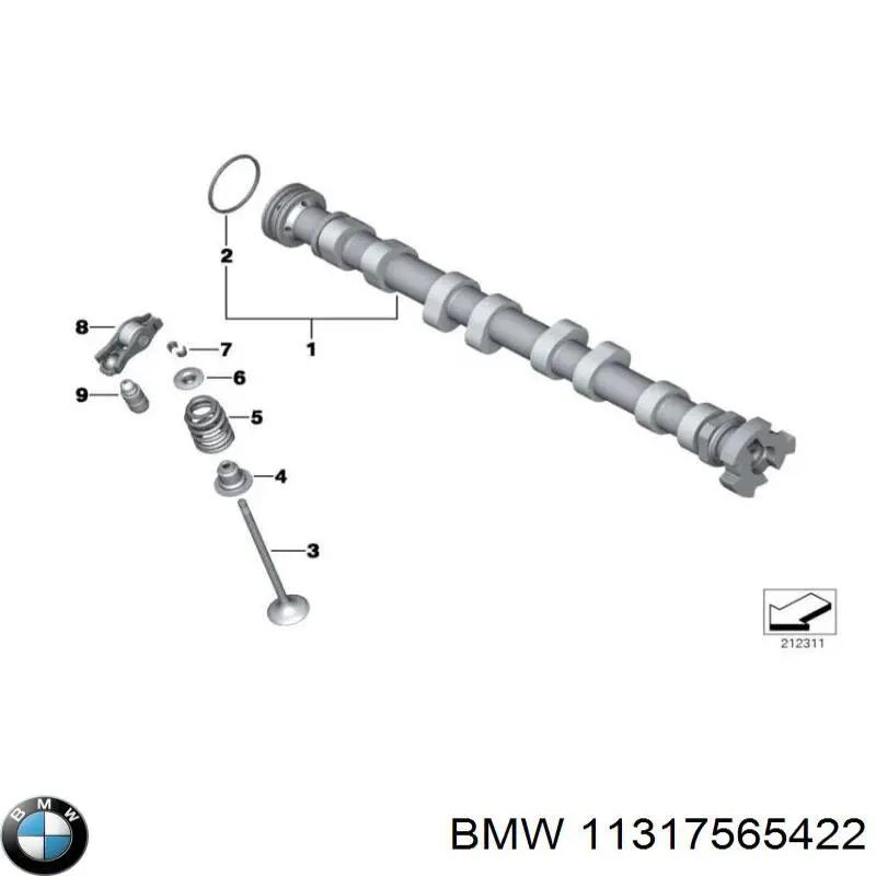 Comprar 0801EG Peugeot/Citroen Árbol de levas de escape