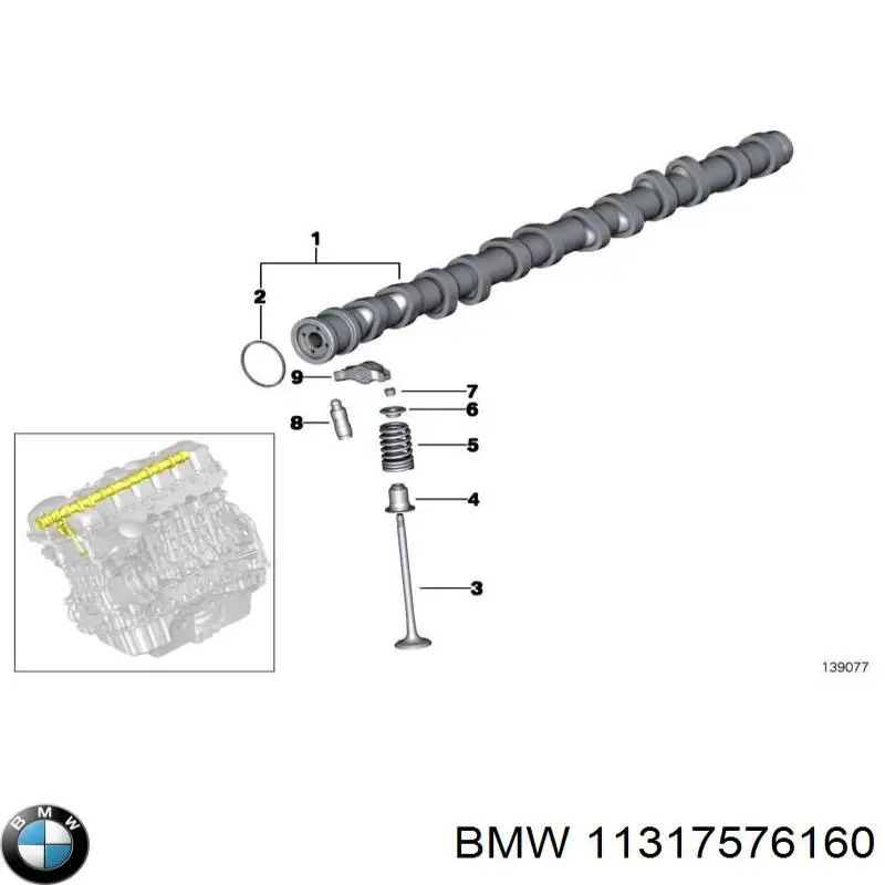 3M109049 AND Árbol de levas de entrada