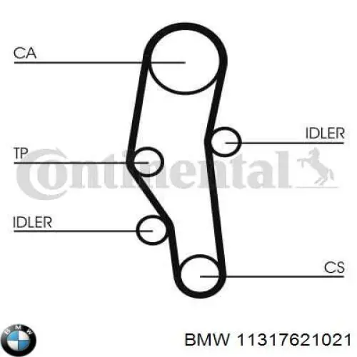 Kit de distribución 11317621021 BMW