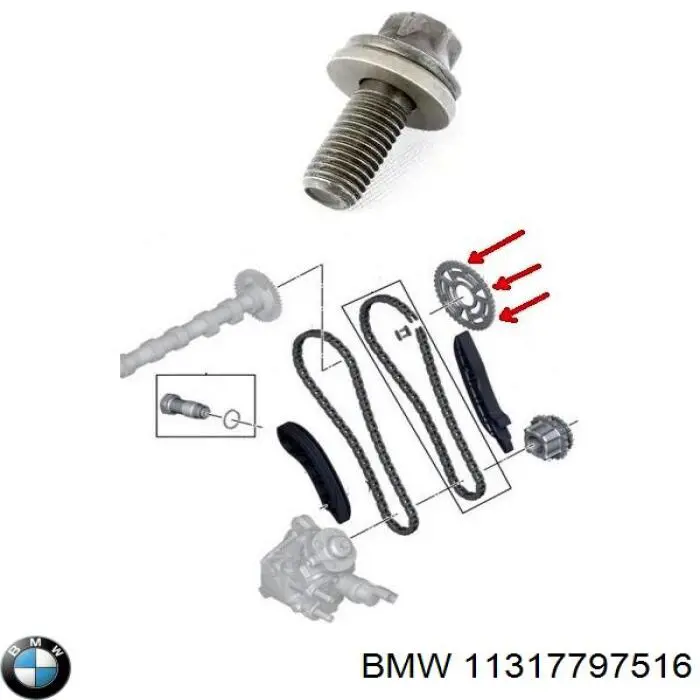 Comprar 11317797516 BMW Cadena de distribución superior, kit