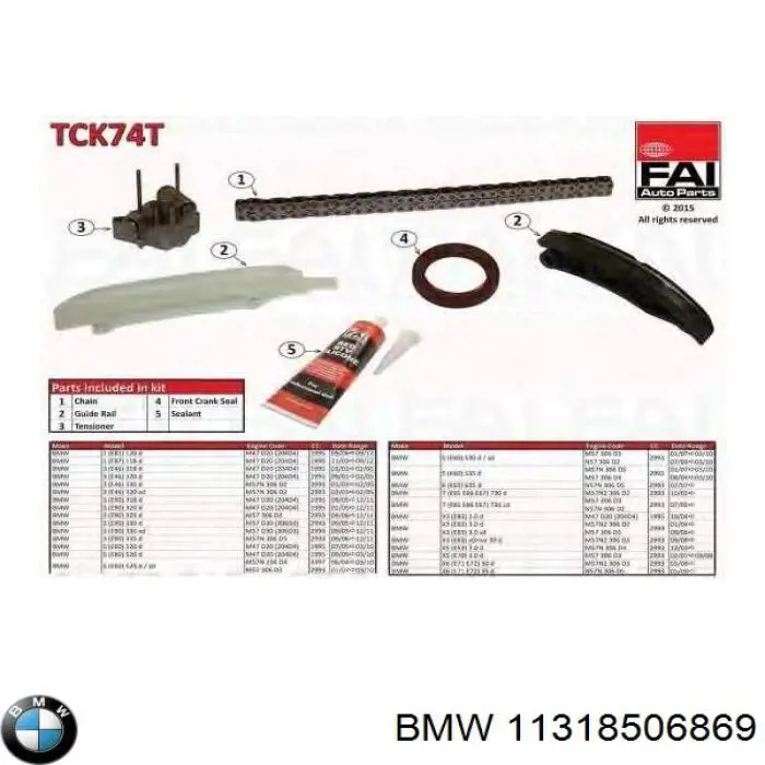 Comprar 11318506869 BMW Cadena de distribución superior