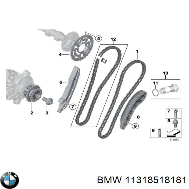 Ajustador árbol de levas  BMW 11318518181 precio, desde 13,48 EUR