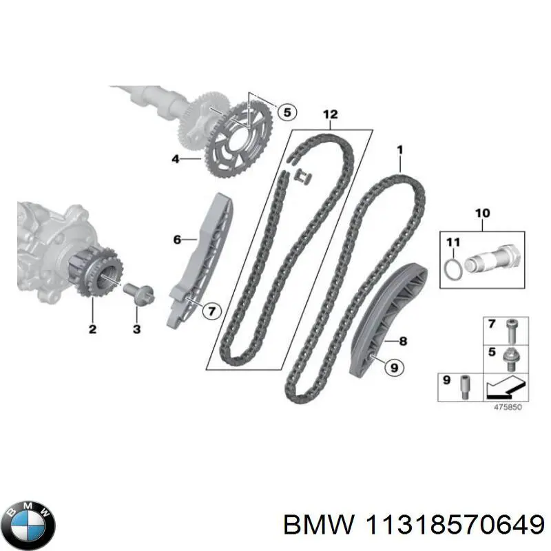 Comprar 11318570649 BMW Cadena de distribución superior