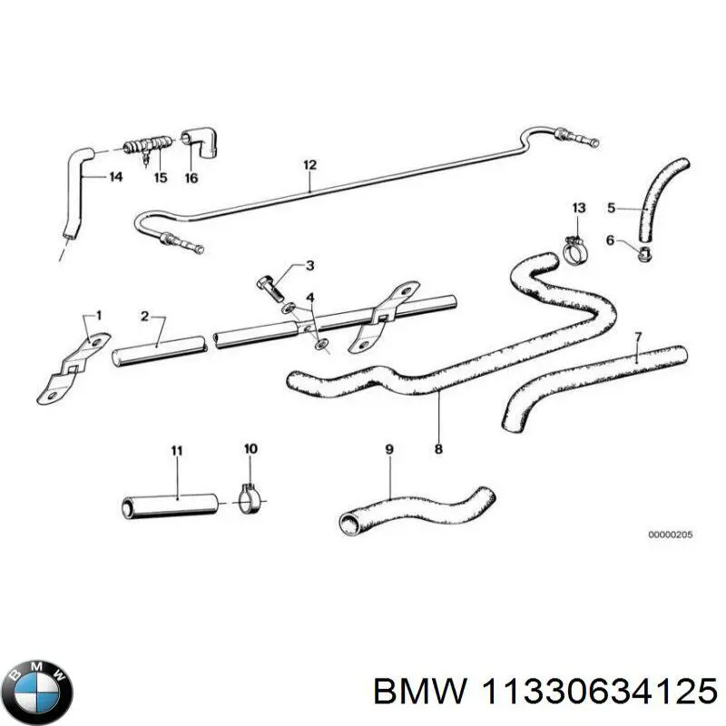 11330634125 BMW kit de reparación, motor de arranque