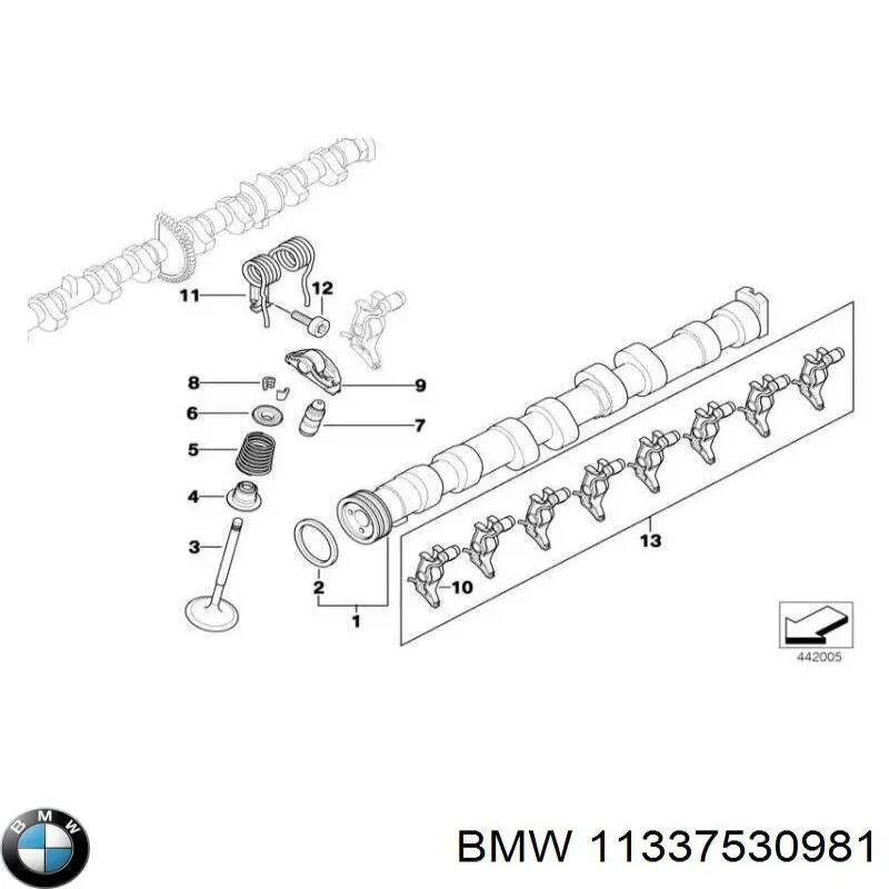 Comprar 11337530981 BMW Palanca oscilante, distribución del motor 