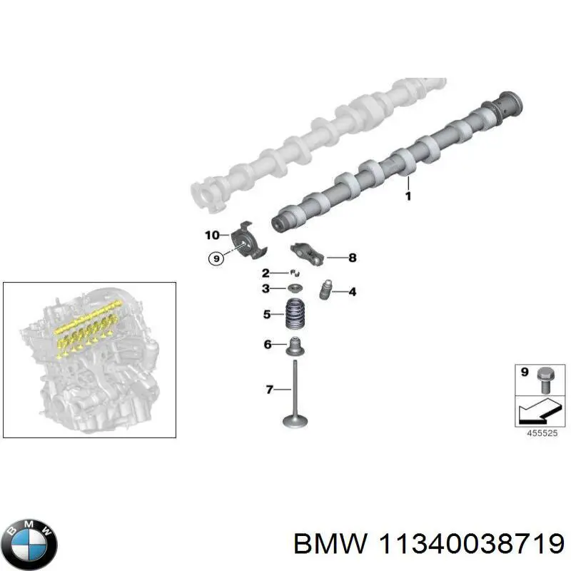 Comprar 11340038719 BMW Juego de retenes de válvula de admisión