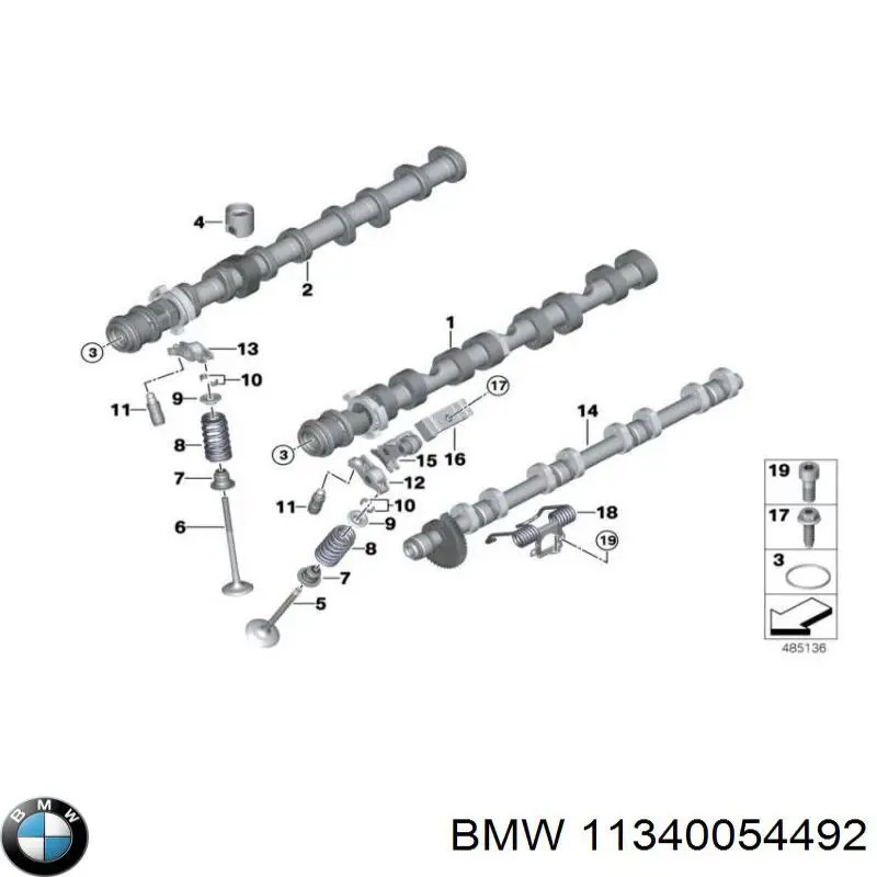 Juego de retenes de válvula de admisión y escape BMW 11340054492 precio, desde 27,85 EUR