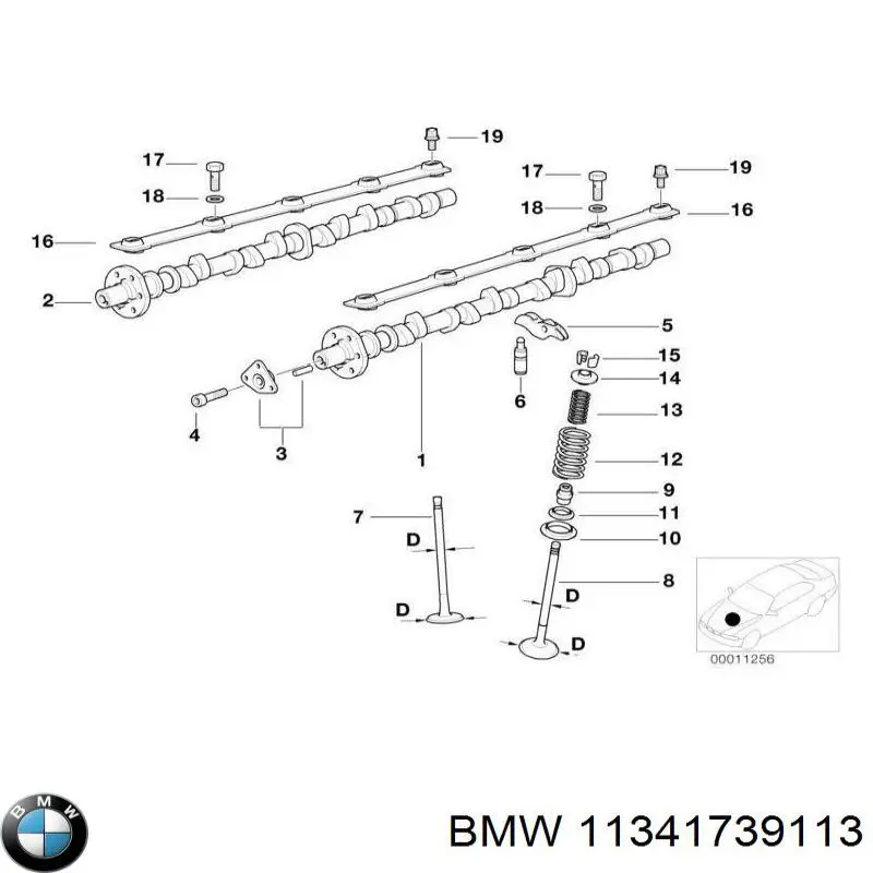 Válvula de escape para BMW 5 (E34)
