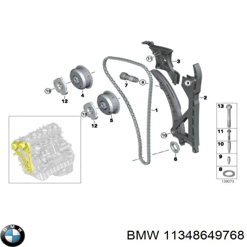 Comprar 11348649768 BMW Cadena de distribución