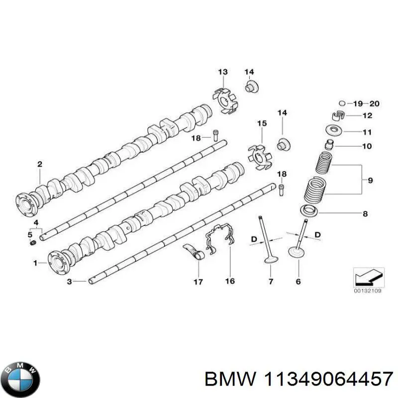 Comprar 11349064457 BMW Juego de retenes de válvula de admisión y escape