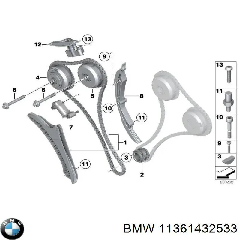 Comprar 11367560298 BMW Tensor de cadena de distribución