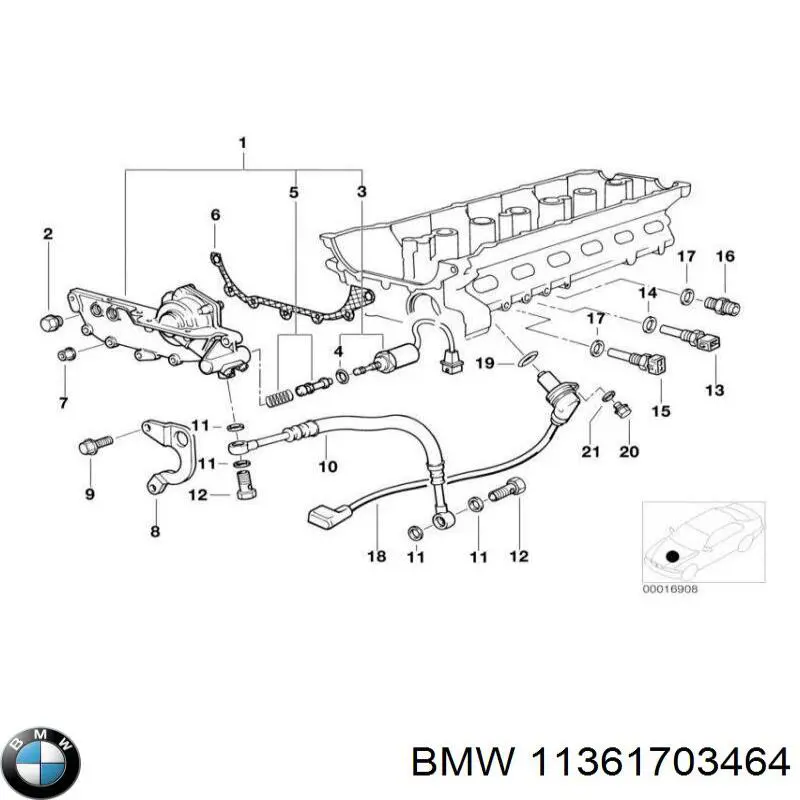 Manguera del radiador de aceite, del filtro al bloque BMW 11361703464 precio, desde 29,37 EUR