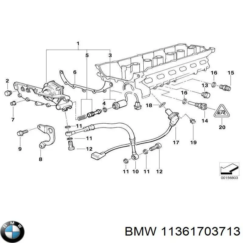 Comprar 11361703713 BMW Junta de tapa del tubo de llenado de aceite