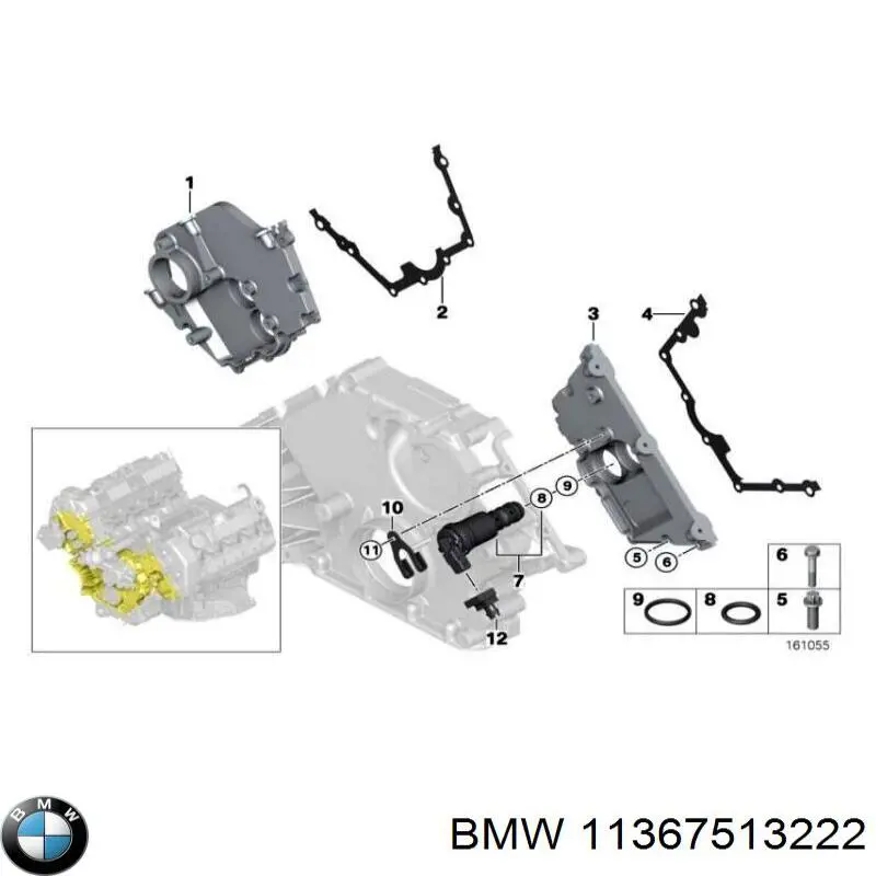 11367513222 BMW Junta del regulador de fase del árbol de levas