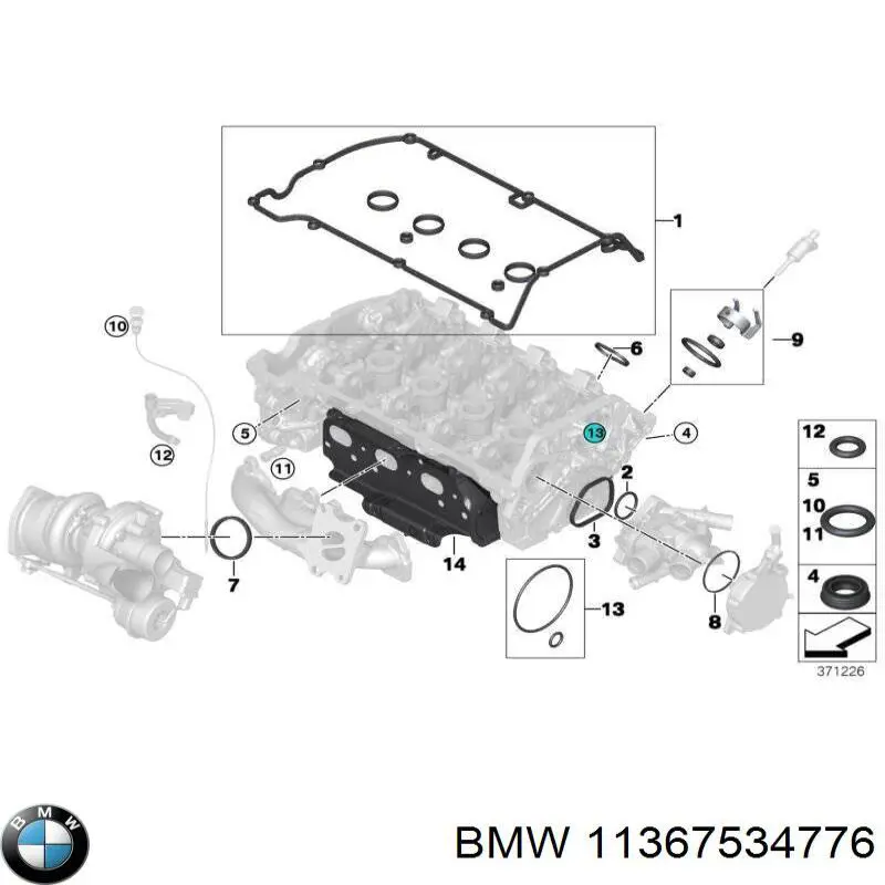 Comprar 11367534776 BMW Junta tórica universal