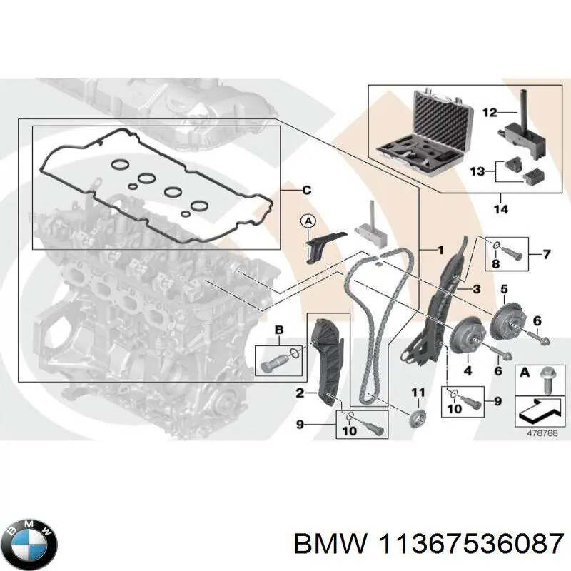 Comprar 11367536087 BMW Tornillo de engranaje del árbol de levas
