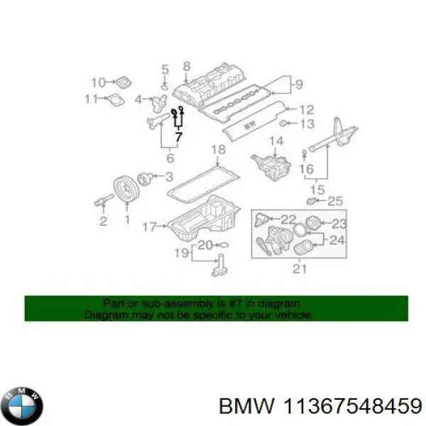 11367548459 BMW junta de sincronizacion de la valvula