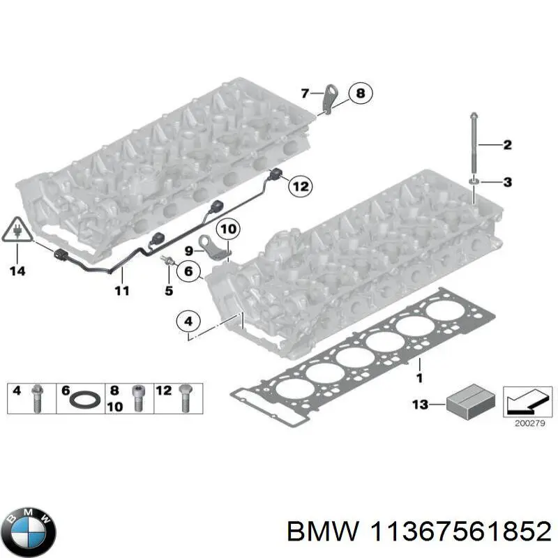 11367561852 BMW junta de sincronizacion de la valvula