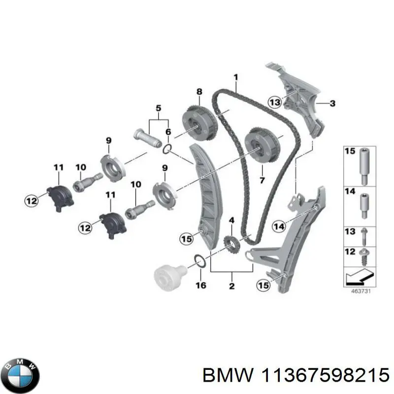 11367598215 BMW sensor de efecto hall