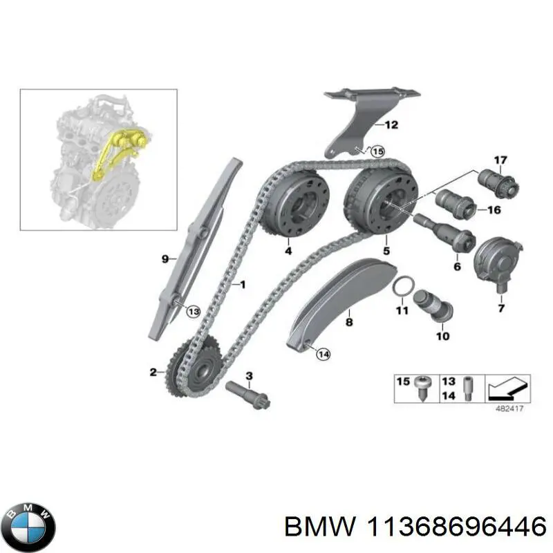 Válvula de control del árbol de levas BMW 11368696446 precio, desde 62,81 EUR