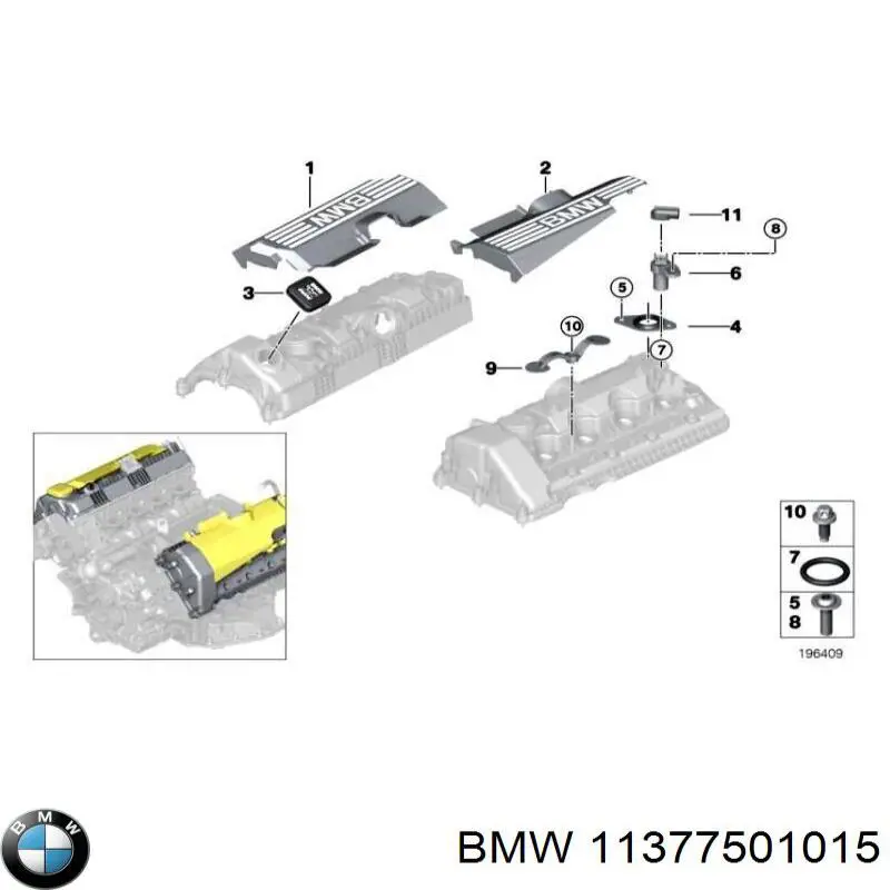 Junta de válvula de ralentí (regulador) BMW 11377501015 precio, desde 5,73 EUR