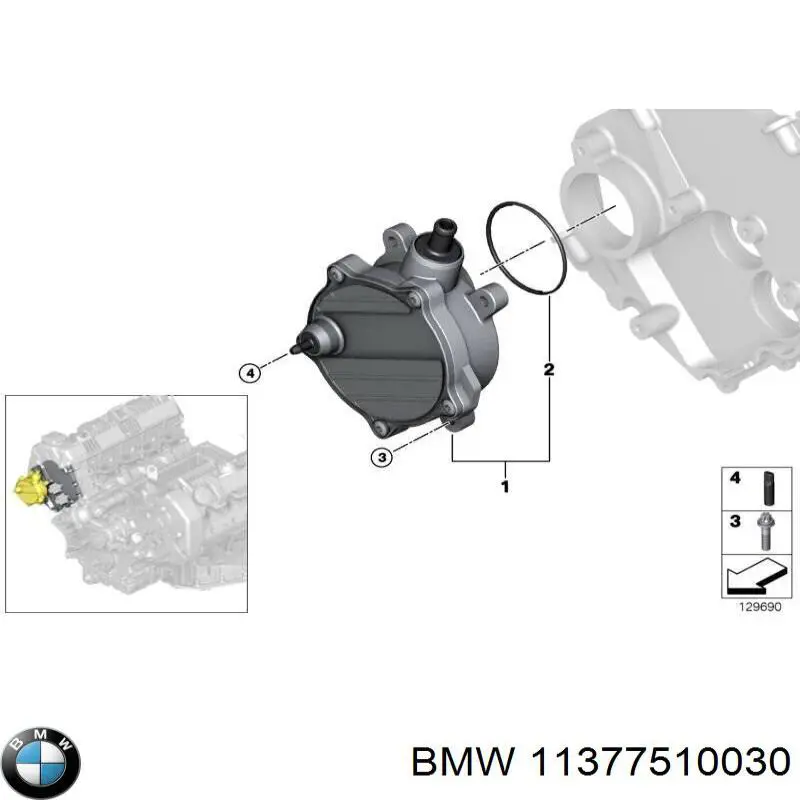 11377510030 BMW junta, tapa de tubo de llenado de aceite