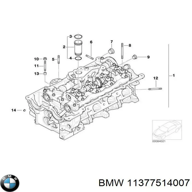 Junta anular, cavidad bujía para BMW X1 (E84)