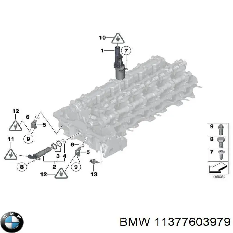 Regulador de fase de distribución BMW 11377603979