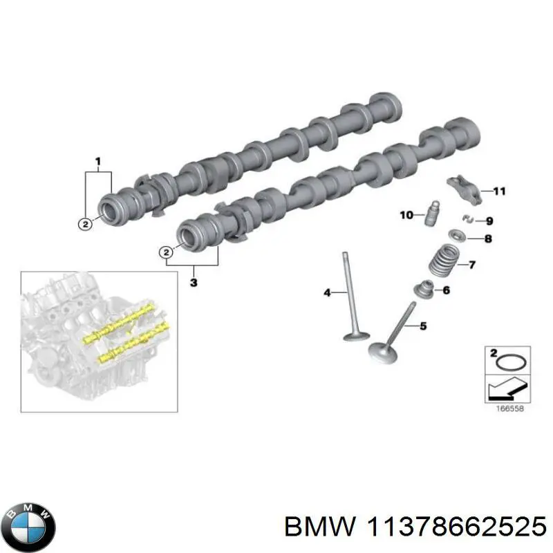 Junta del sensor de posición del árbol de levas BMW 11378662525 precio, desde 12,64 EUR