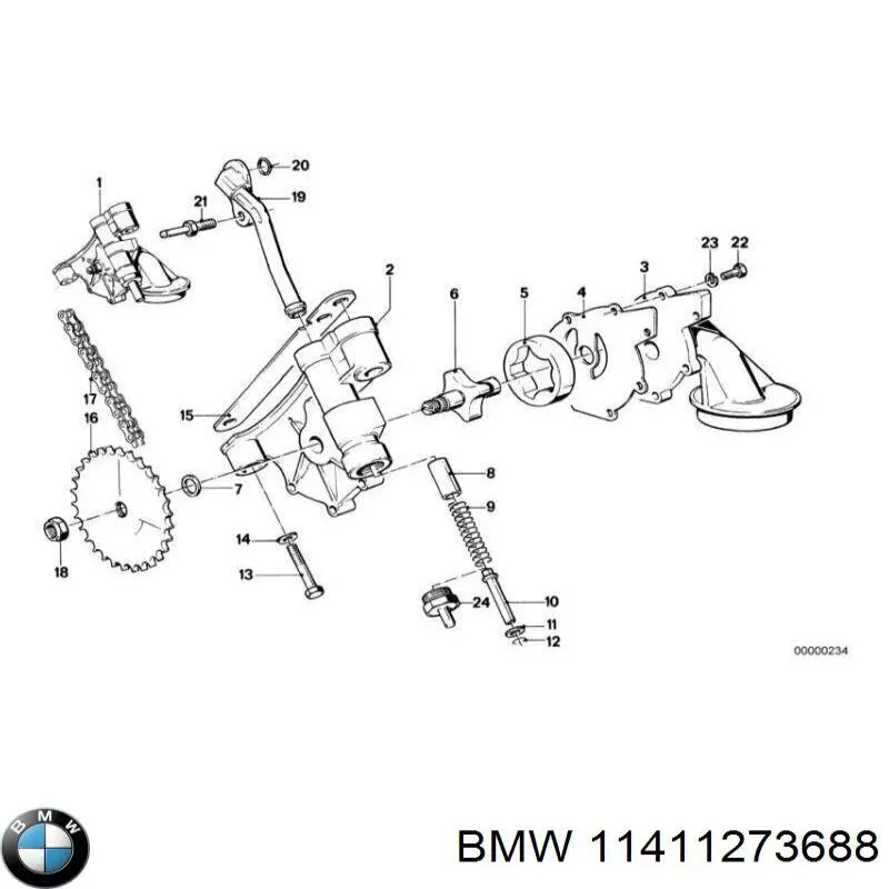 Engranaje de la bomba de aceite BMW 11411273688 precio, desde 84,42 EUR