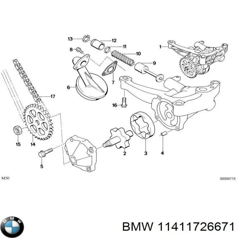 Bomba de aceite para BMW 5 (E34)