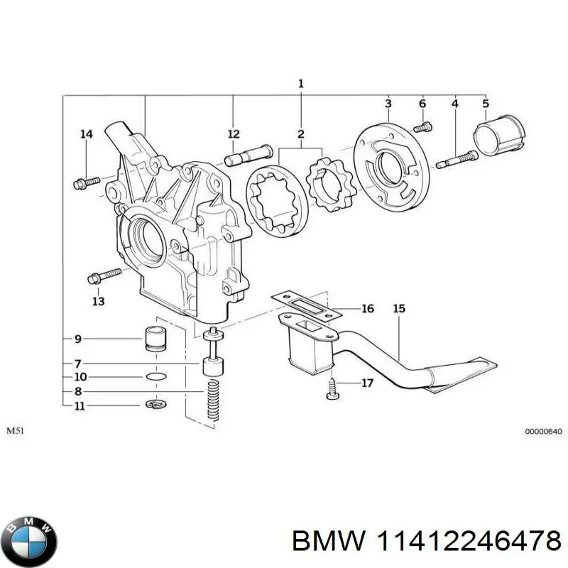 11412246478 BMW bomba de aceite