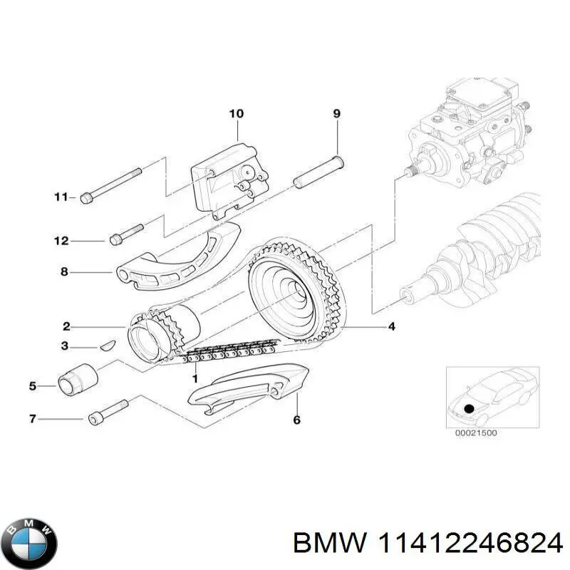 11412246824 BMW bomba de aceite