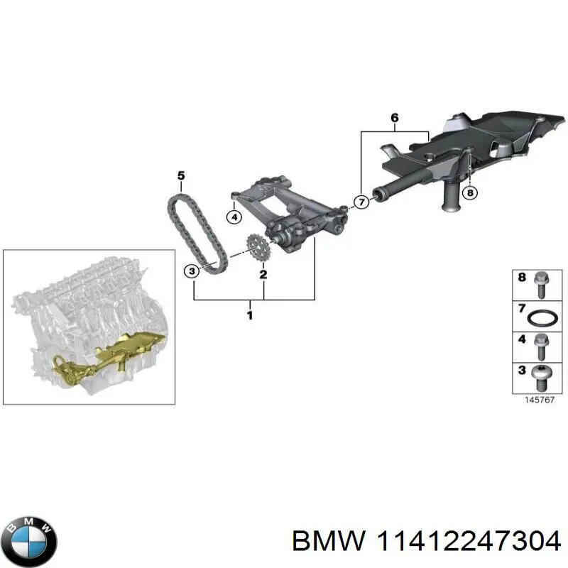 Engranaje de accionamiento de la bomba de aceite BMW 11412247304 precio, desde 29,24 EUR