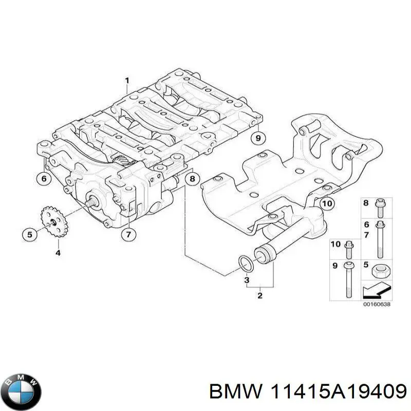 Comprar 11415A19409 BMW Bomba De Aceite