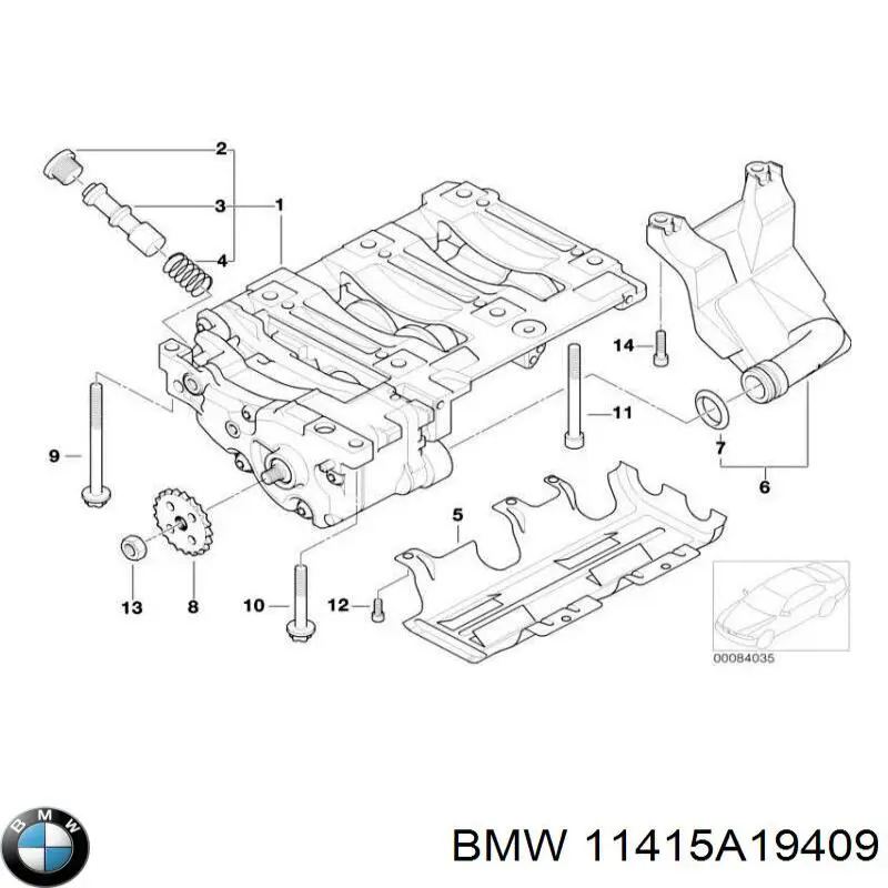 Bomba de aceite BMW 11415A19409 precio, desde 1218,87 EUR