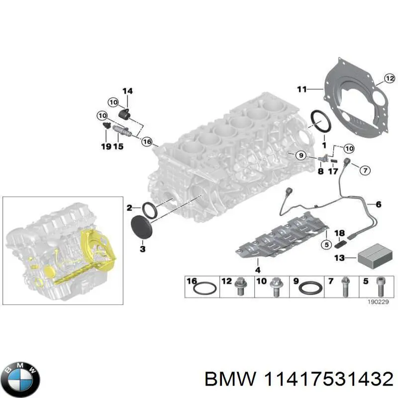 11417531432 BMW manguera hidráulica, dirección,de depósito a bomba hidráulica