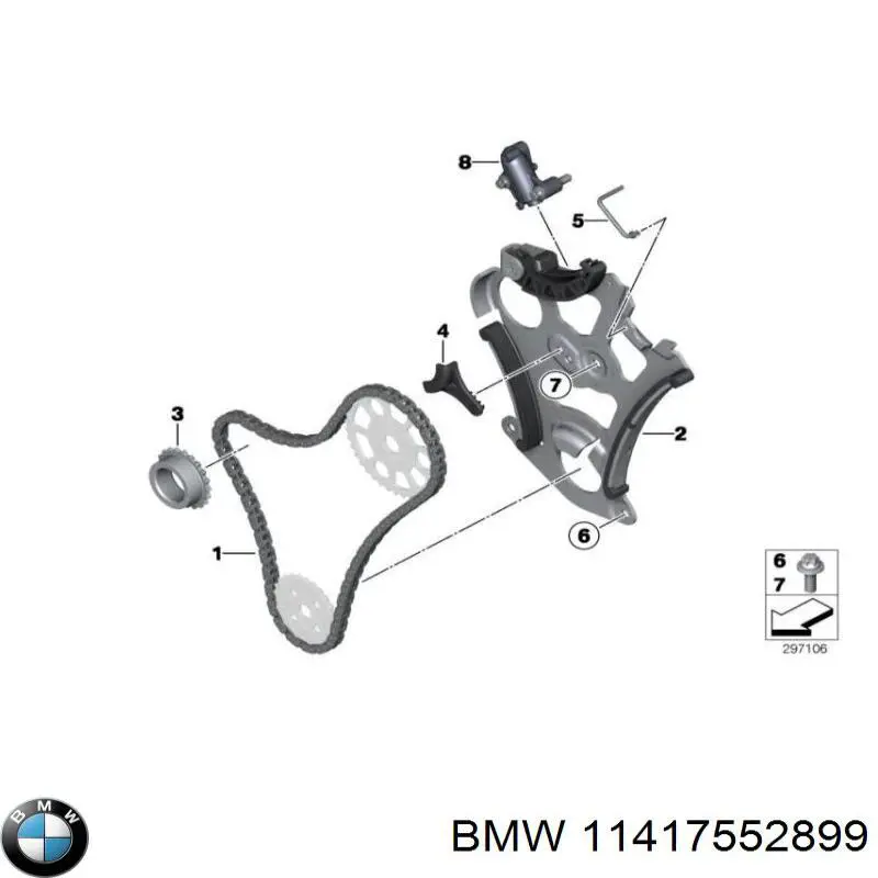 11417518301 BMW piñón cadena distribución