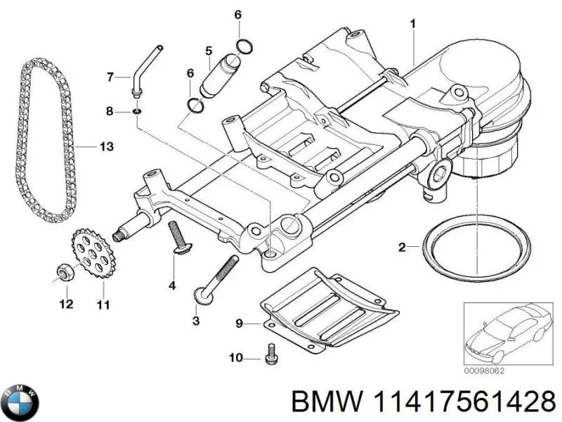 Bomba de aceite BMW 11417561428 precio, desde 732,79 EUR