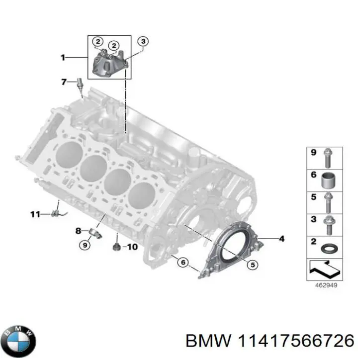 Junta de tapa del tubo de llenado de aceite 55575125 Opel