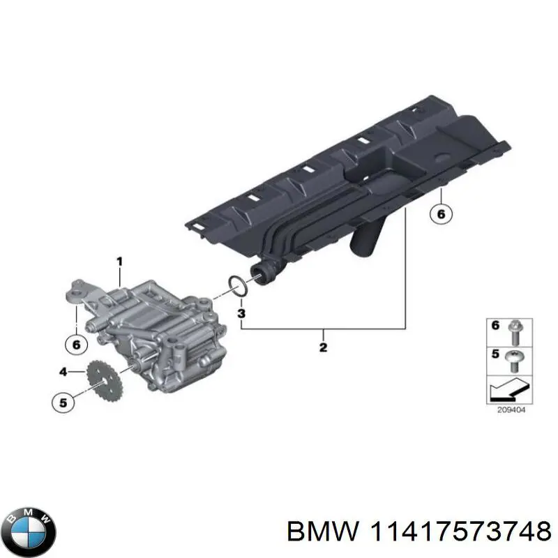 11417573748 BMW bomba de aceite