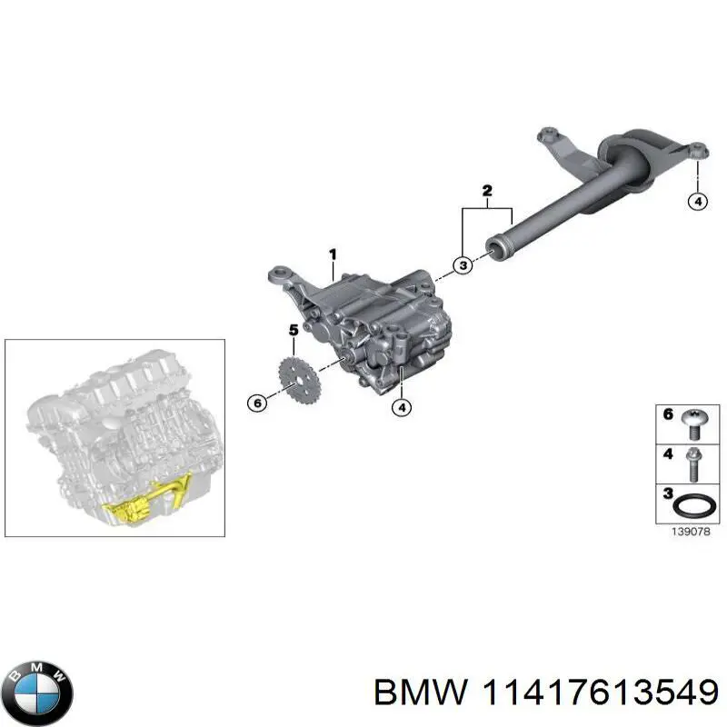 11417613549 BMW bomba de aceite