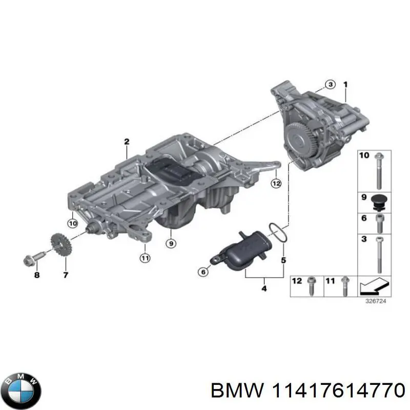 Junta del tubo de aspiración de aceite BMW 11417614770 precio, desde 6,26 EUR