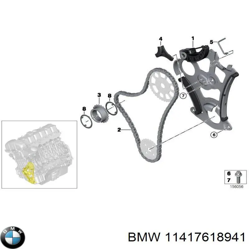 Guía de cadena de distribución BMW 11417618941 precio, desde 85,53 EUR